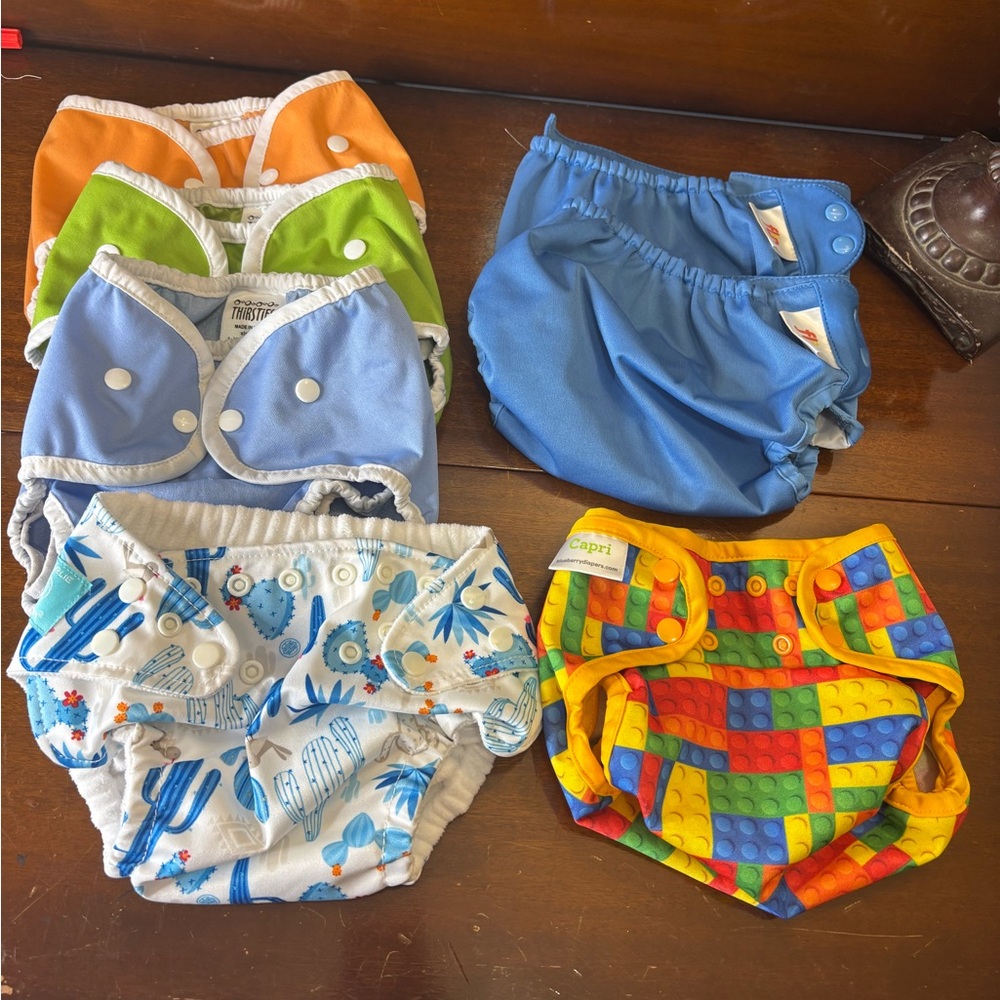 SOLD 🎈🎈Thirsties Flip Size 2 9-36 Mos 18-40 lbs Diaper Covers Lot of